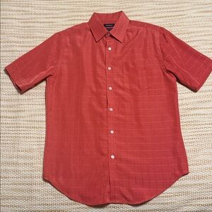 Croft & Barrow Men's Small Casual Red Button Down Shirt